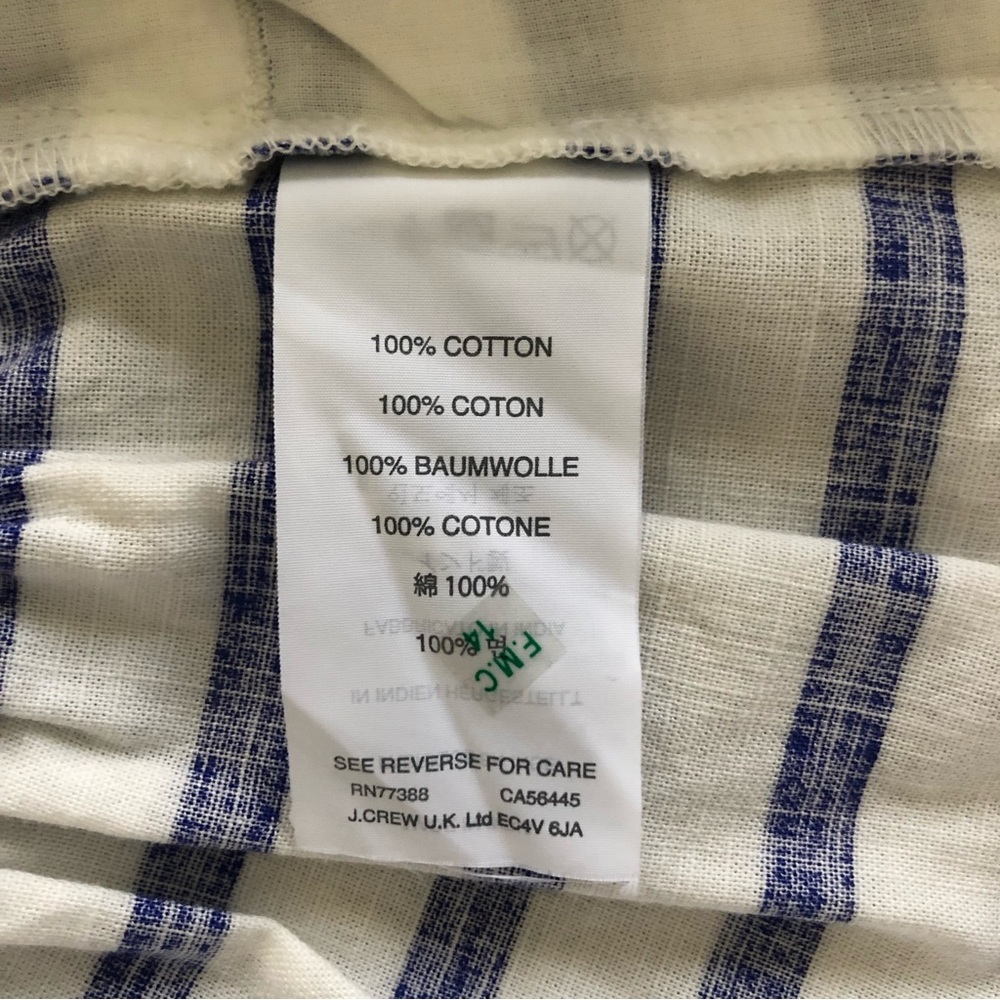 ๐ผ J. Crew Pull On Pocket Skirt in Blue & White Nautical Stripe, 4 - Picture 7 of 8